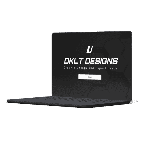 DKLT Designs – e-sports graphics design website created by CodexCon
