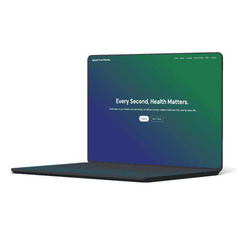 Speed Cure Pharma OPC – innovative pharmaceutical website by CodexCon