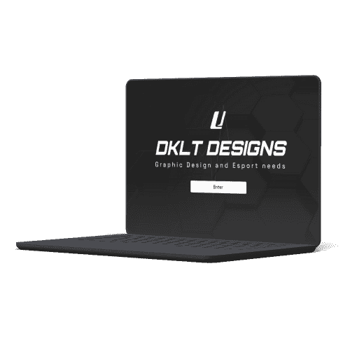 DKLT Designs – e-sports graphics design website created by CodexCon